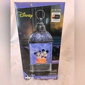 Disney Halloween Lantern Mickey and Minnie Lights Swirling Glitter Unopened Box